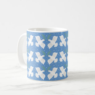 Caneca de Café Festa de Hanukkah Pombo da Paz 330m