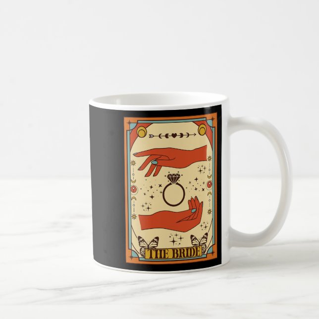 Caneca De Café Festa de Solteira Mística Celestial A Noiva Ta (Direita)