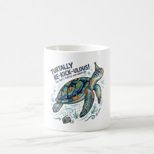 Caneca De Café Festa de Tartarugas Subaquáticas