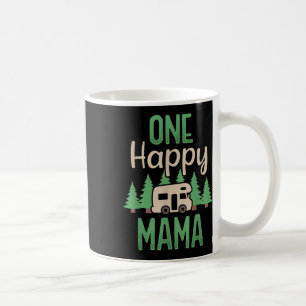 Caneca De Café Festa de um ano da Feliz Mami Aventureira Feliz C