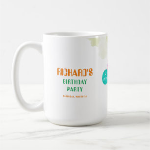 Caneca De Café Festa Desportiva Pickleball em Aquarela Pensava An