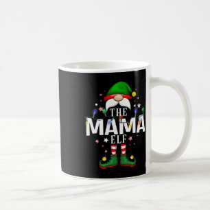 Caneca De Café Festa do Pajama da Família Mama Elf Christmas