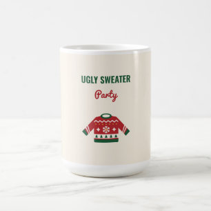 Caneca De Café Festa do Suéter de Natal Feio