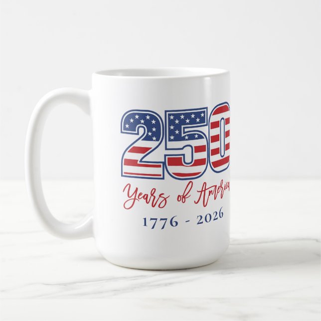 Caneca De Café Festa dos 250 Anos da América (Esquerda)