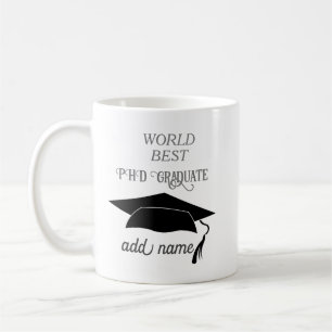 Caneca De Café festa formatura doutorado phd universidade celebra