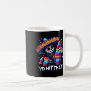 Caneca De Café Festa Mexicana Engraçada Pinatas Eu Acertava Aquel