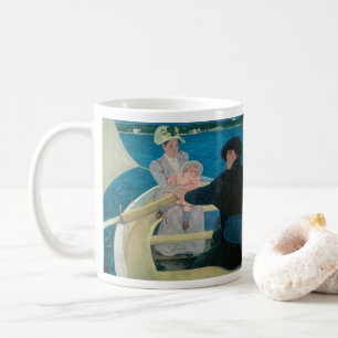 Caneca De Café Festa Náutica de Mary Cassatt, Arte Fino Antigo