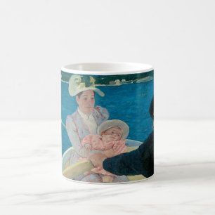 Caneca De Café Festa Náutica de Mary Cassatt, Arte Fino Antigo