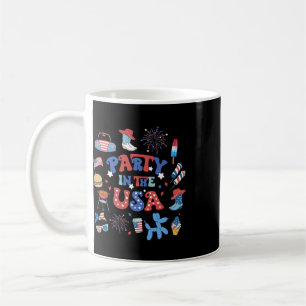 Caneca De Café Festa Nos EUA 4 De Julho Patriótico Americano Me
