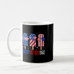 Caneca De Café Festa Nos EUA Camisa De Picolé 4 De Julho Bandeira