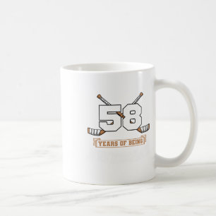 Caneca De Café Festa Temática Esportiva de 58º Aniversário de Hóq