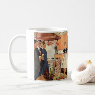 Caneca De Café Festa Vintage na Cozinha, Cerveja e Aperitivos