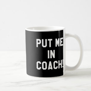 Caneca De Café Festas de Futebol S Me Colocam no Treinador Camisa
