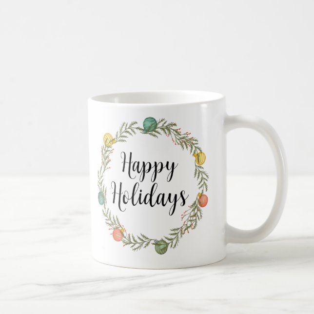 Caneca De Café Festas de Natal Festivas Felizes (Direita)