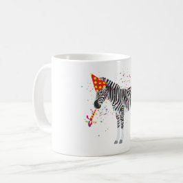 Caneca De Café Festas de zebra - Animais com festa