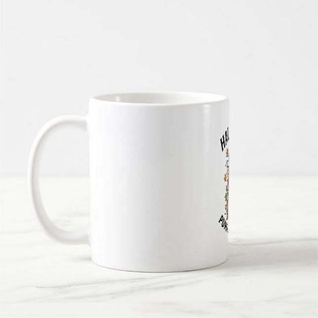Caneca De Café Festival de Abóbora de Halloween Jack O Lantern Vi (Esquerda)