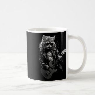 Caneca De Café Festival de Música Rock & Roll Cat Rock Guit