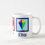 Caneca De Café Festival de pipa de paz<br><div class="desc">Um presente de festival de pipa fofo para alguém que ama pipas voadoras no parque.</div>