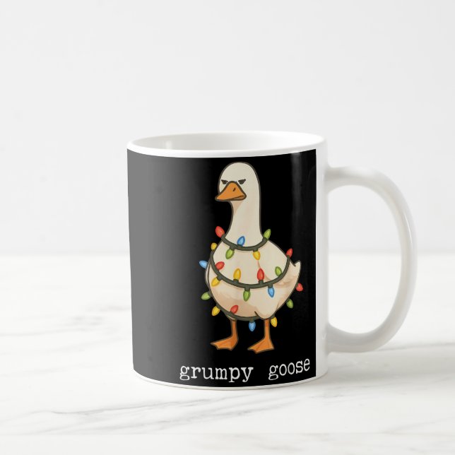 Caneca De Café Festive And Mpy Goose Santa Hat Xmas Light Matchin (Direita)