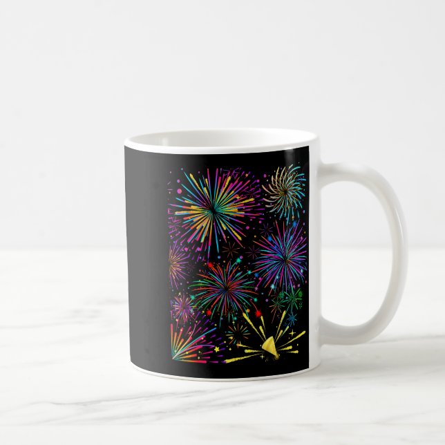 Caneca De Café Festive Fireworks &amp; Parades Shows Holiday Chee (Direita)