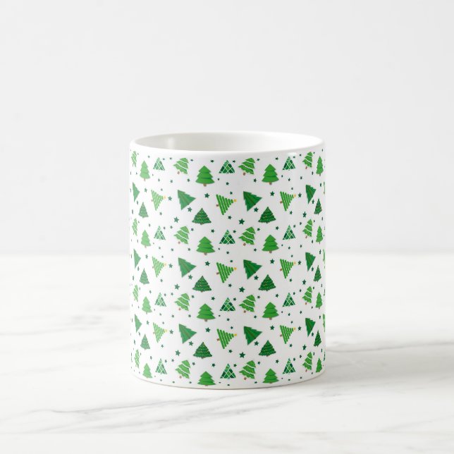 Caneca De Café Festive Forest Pattern (Centro)