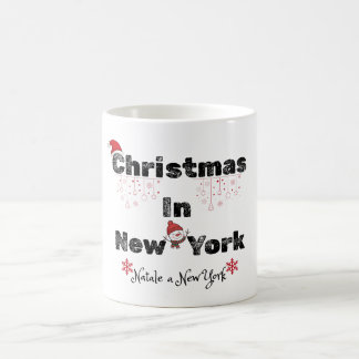 Caneca De Café Festive NYC Christmas – English & Italian