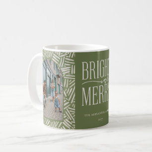 Caneca De Café Festivo Boho Pattern 2 Feriado Familiar de Foto Ca