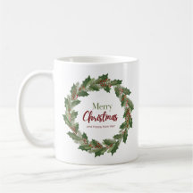 Festivo Wreath e Script | Bagaço de Natal