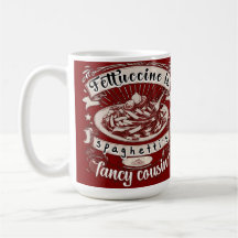 Fettuccine é primo Rico de Espaguete