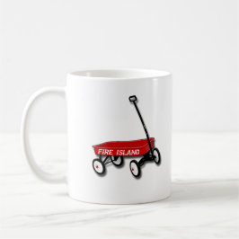 Caneca De Café FI NY Fire Island carrinho vermelho praia oceânica