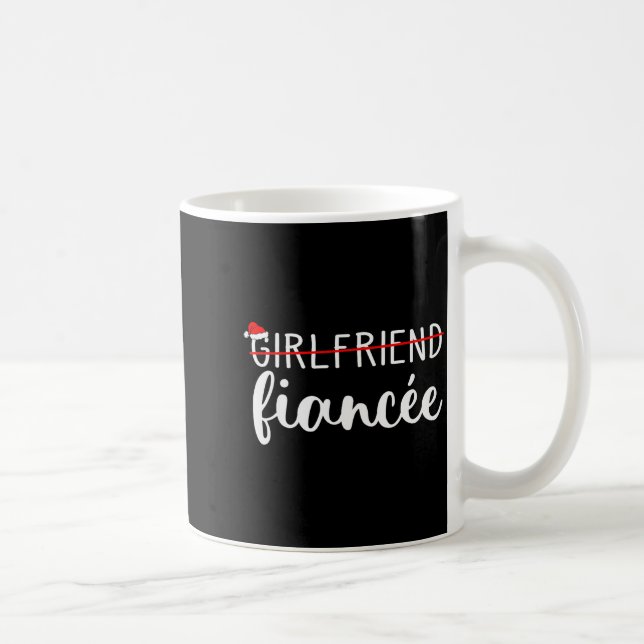 Caneca De Café Fiancee Fiance Engaged Couples Matching Christmas  (Direita)