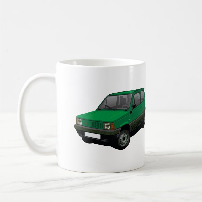 Caneca De Café Fiat Panda 30 / 45 verde (Esquerda)