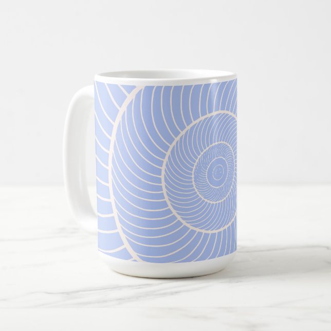Caneca De Café Fibonacci-do-caracol-do-caracol (Frente Esquerda)