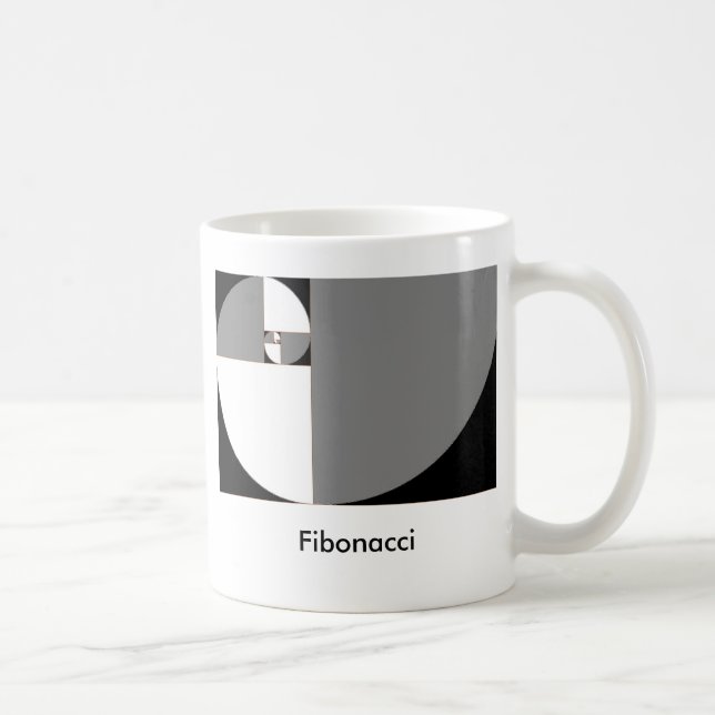 Caneca De Café fibonacci_sinistrogira, Fibonacci (Direita)