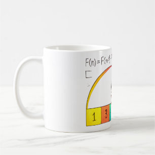 Caneca De Café Fibonacci Spiral Math Mug
