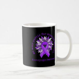 Caneca De Café Fibromialgia Roxa vista Sensibilização Leopa de Gi
