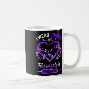 Caneca De Café Fibromialgia Sensibilização Eu Visto Borboleta Rox
