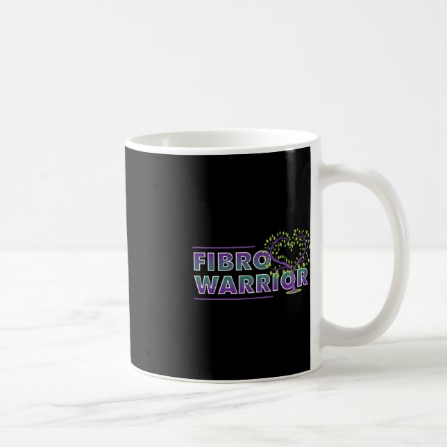 Caneca De Café Fibromialgia Sensibilização Fibro-Guerreiro Coraçã (Direita)
