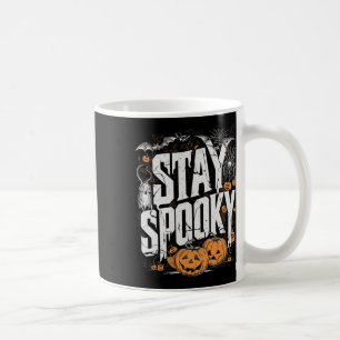 Caneca De Café Ficando Louco, Citação De Halloween Bebe Café Engr