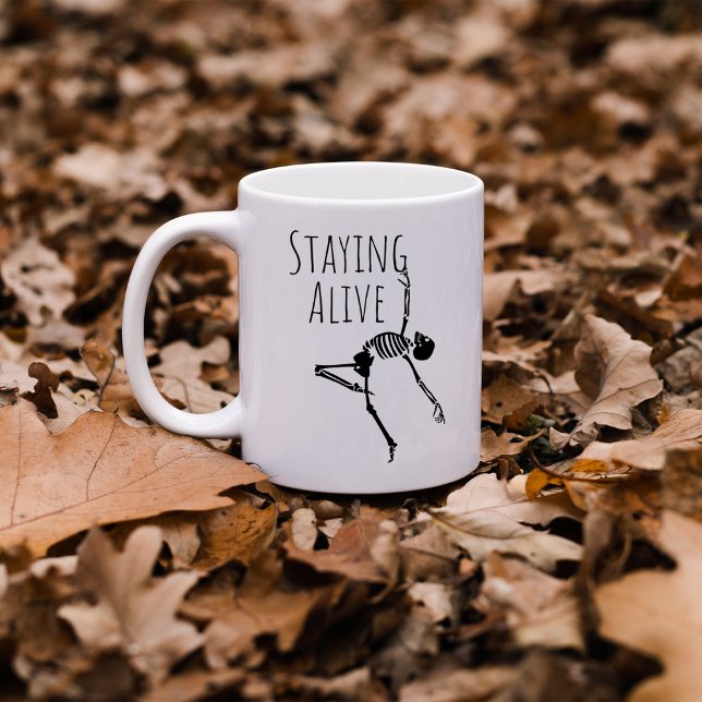 Caneca De Café Ficar Vivo no Halloween  (Criador carregado)