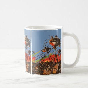 Caneca De Café Ficção Científica Antiga HG Wells Guerra dos Mundo