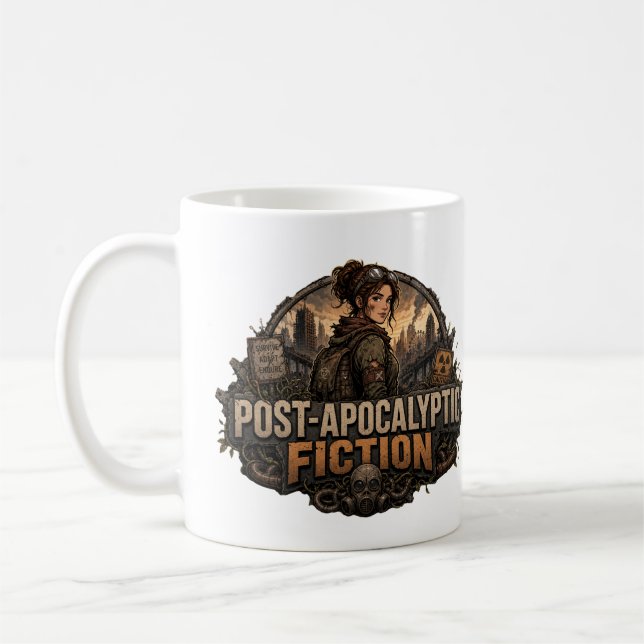 Caneca De Café Ficção Pós-Apocalíptica (Esquerda)