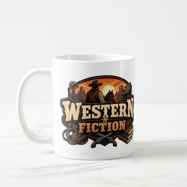 Caneca De Café Ficção Western (Esquerda)