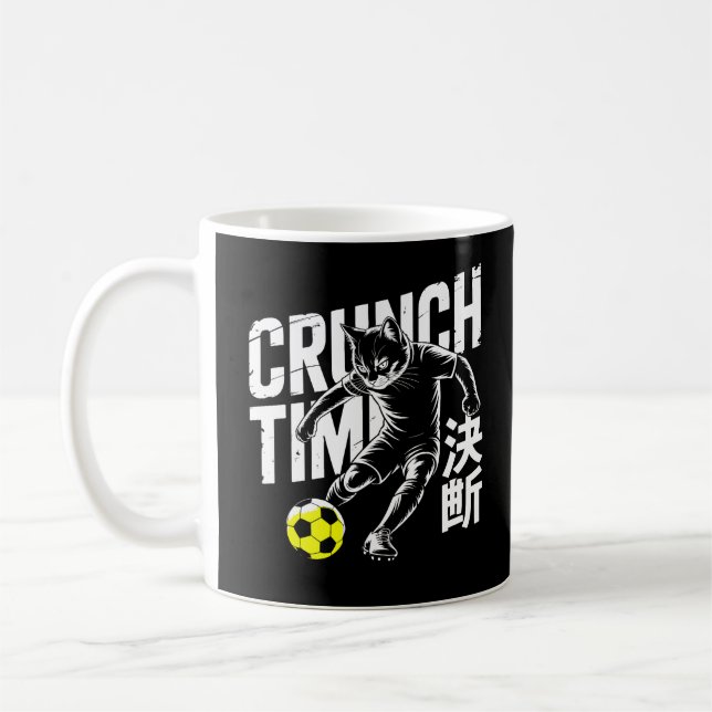 Caneca De Café Fierce Crunch Time Cat Soccer Mugs (Esquerda)