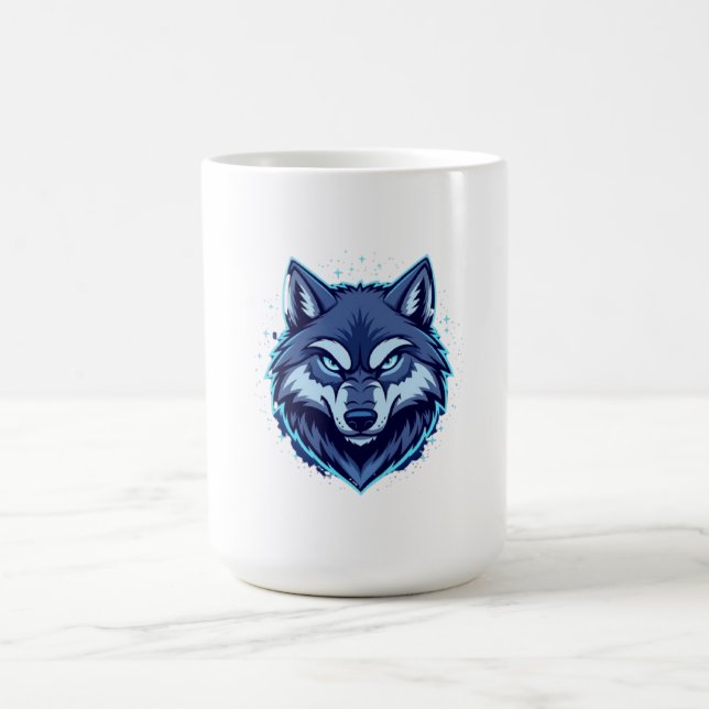 Caneca De Café Fierce Wolf – Symbol of Strength and Freedom (Centro)