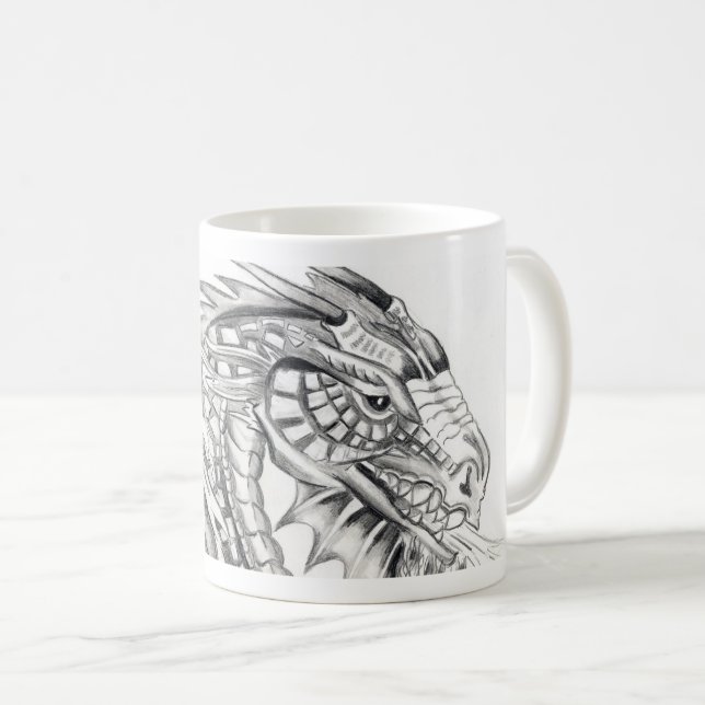 Caneca De Café Fiery Dragon Mug (Frente Esquerda)