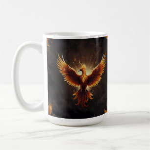 Caneca De Café Fiery Phoenix Cushion