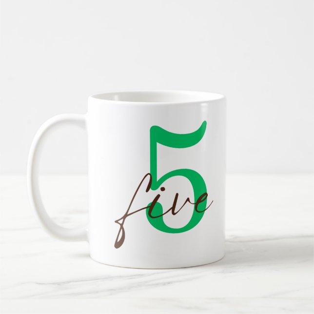 Caneca De Café Fifth Year with Personalization (Esquerda)