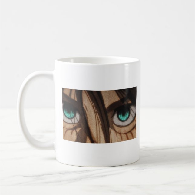 Caneca De Café Fight for Freedom | Eren-Inspired Quote Design (Esquerda)