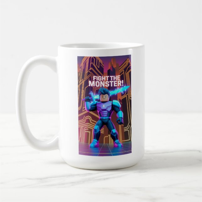 Caneca De Café Fight the monster  (Esquerda)